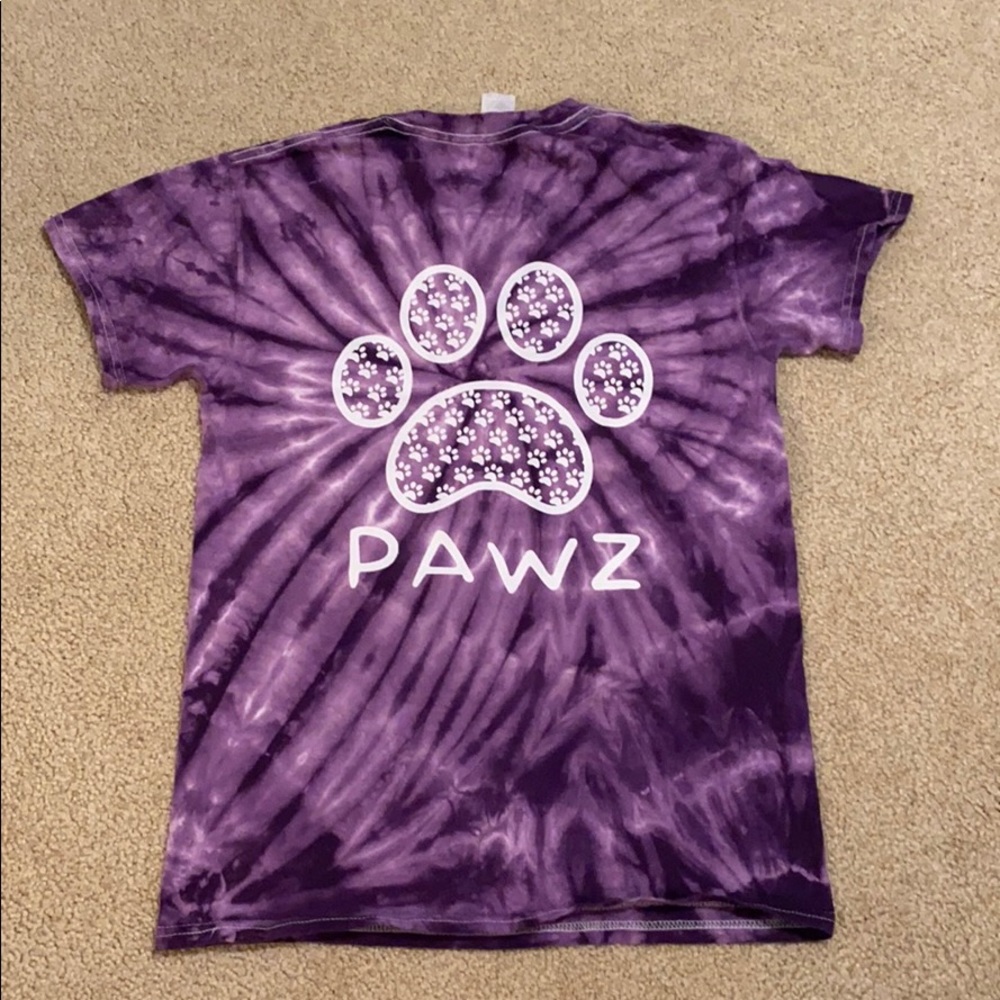 Purple Pawz tee shirt